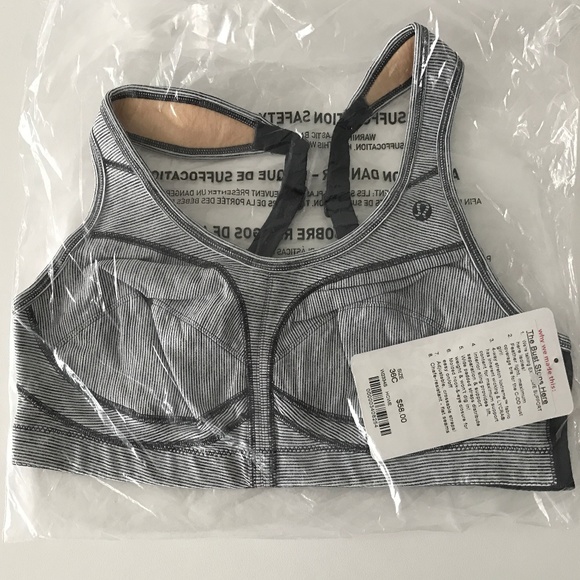 lululemon athletica Other - NWT Lululemon The Bust Stops Here 36C, black/white